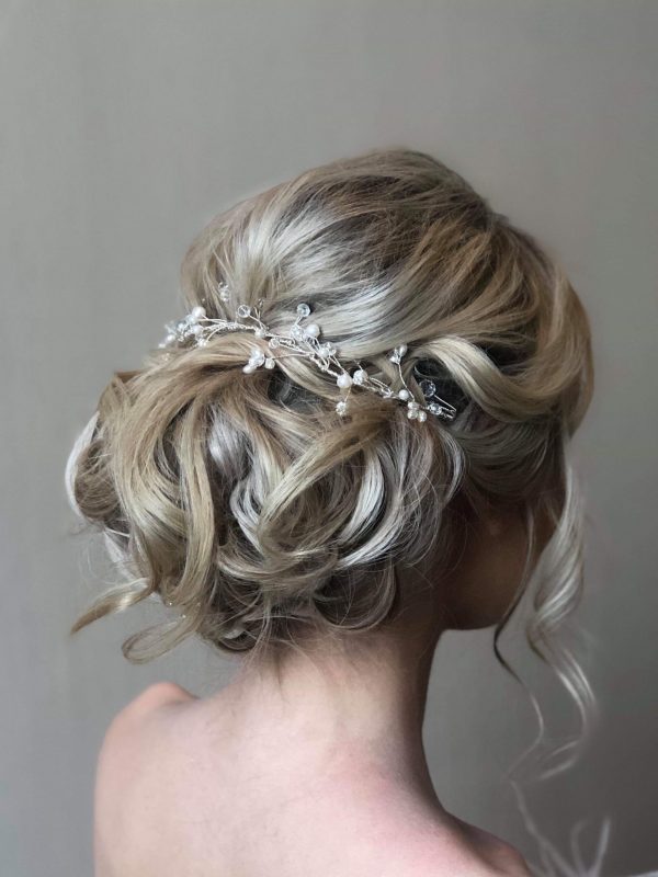 Pearl and crystal hairvine from rocksforfrocks