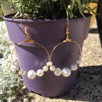 Chukny pearl hoop earrings