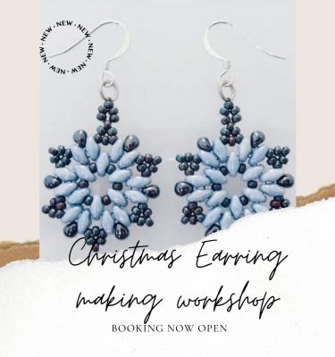 christmas earring workshop