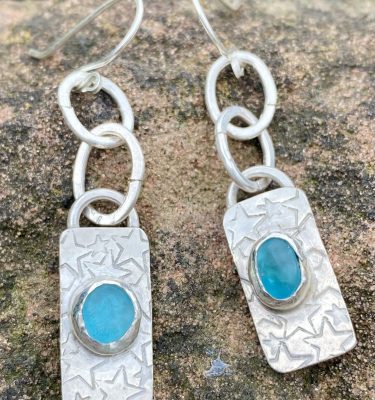 shoot for the stars long drop earrings