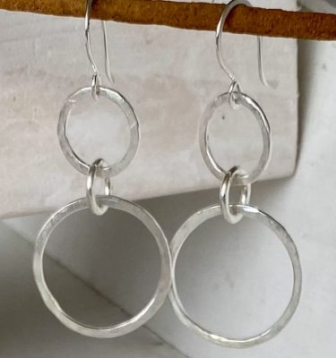 loopy linked drop earrings